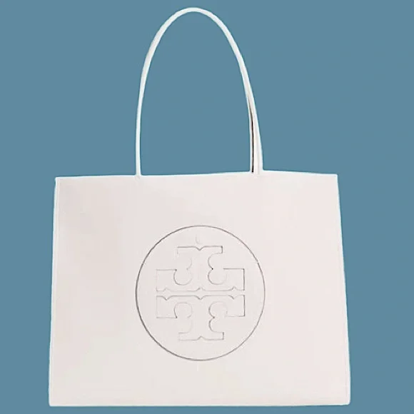 🆕- Tory Burch Ella Large Totebag Warm White. Gorgeous - Picture 2 of 15